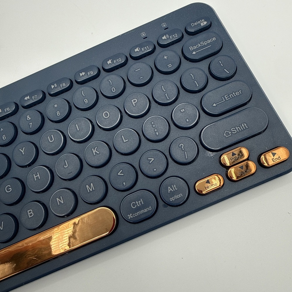 North Compact‎ Round Key Wireless Keyboard - Navy - Picture 4 of 6